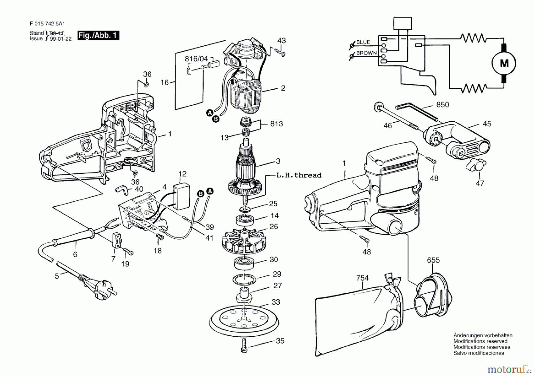  Bosch Werkzeug Hw-Exzenterschleifer 7425 Seite 1