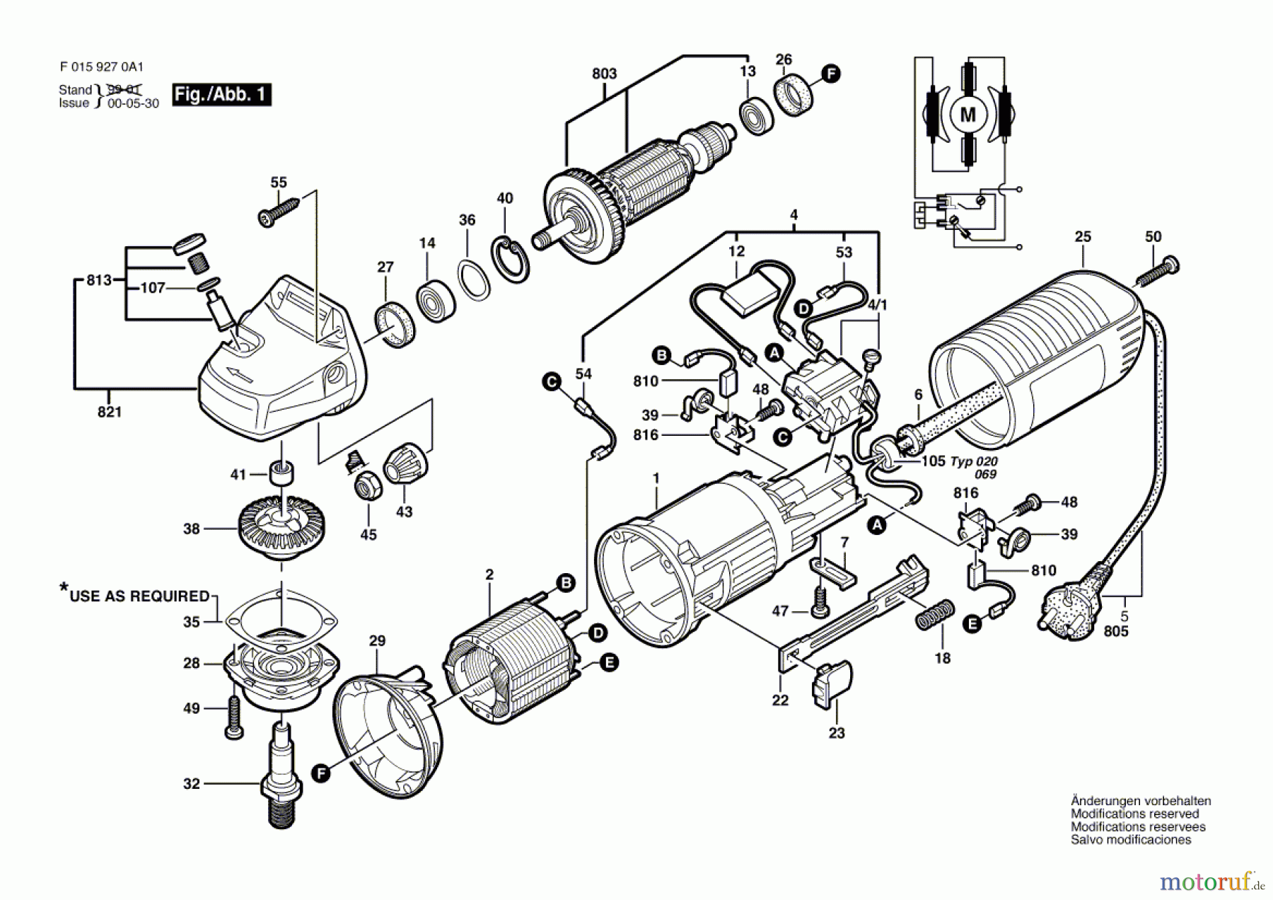  Bosch Werkzeug Winkelschleifer 9270 A1 Seite 1