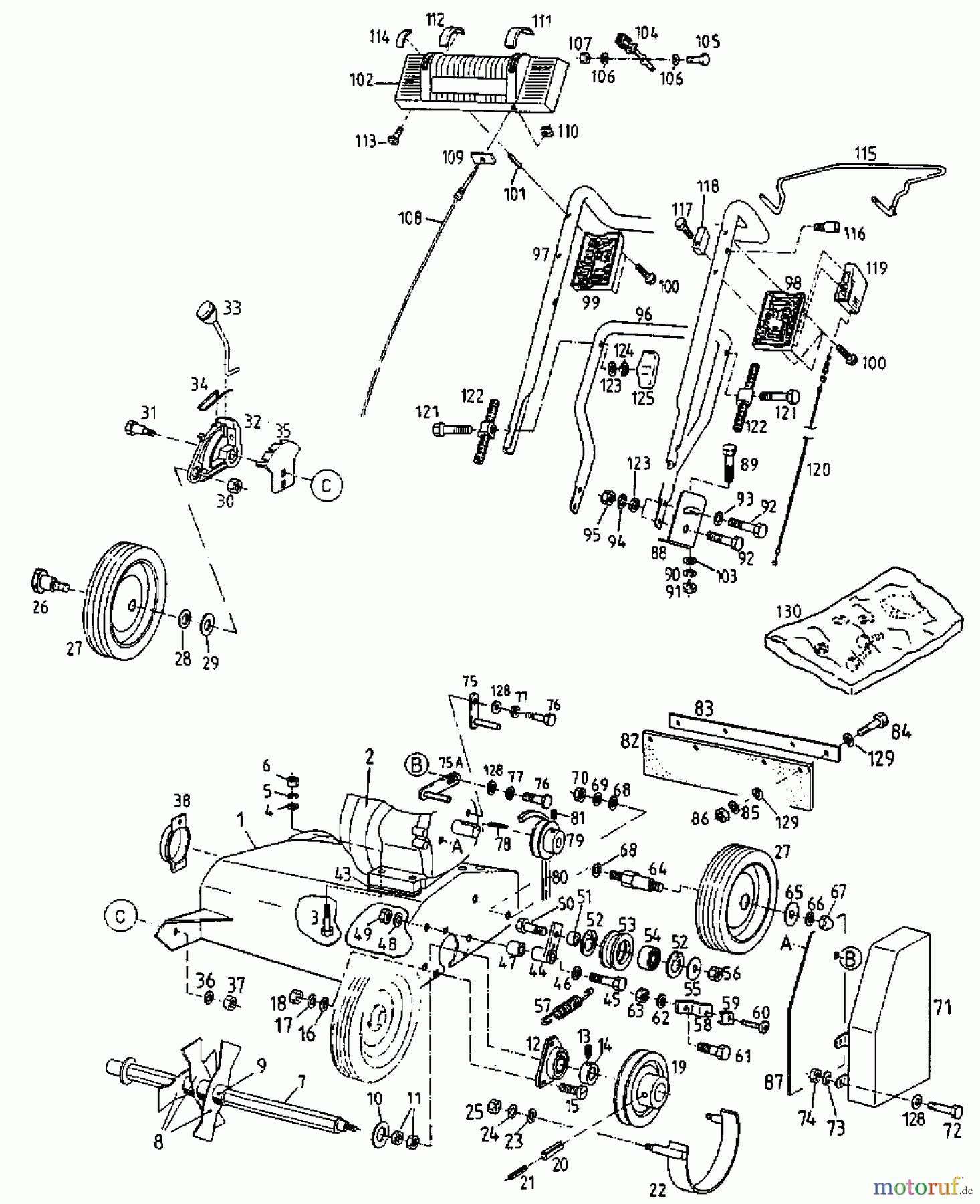  Gutbrod Scarificateur thermique MV 504 16APV06Y690  (2000) Machine de base