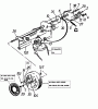 MTD GES 46 HX 12A-649Y678 (1999) Listas de piezas de repuesto y dibujos Gearbox, Wheels
