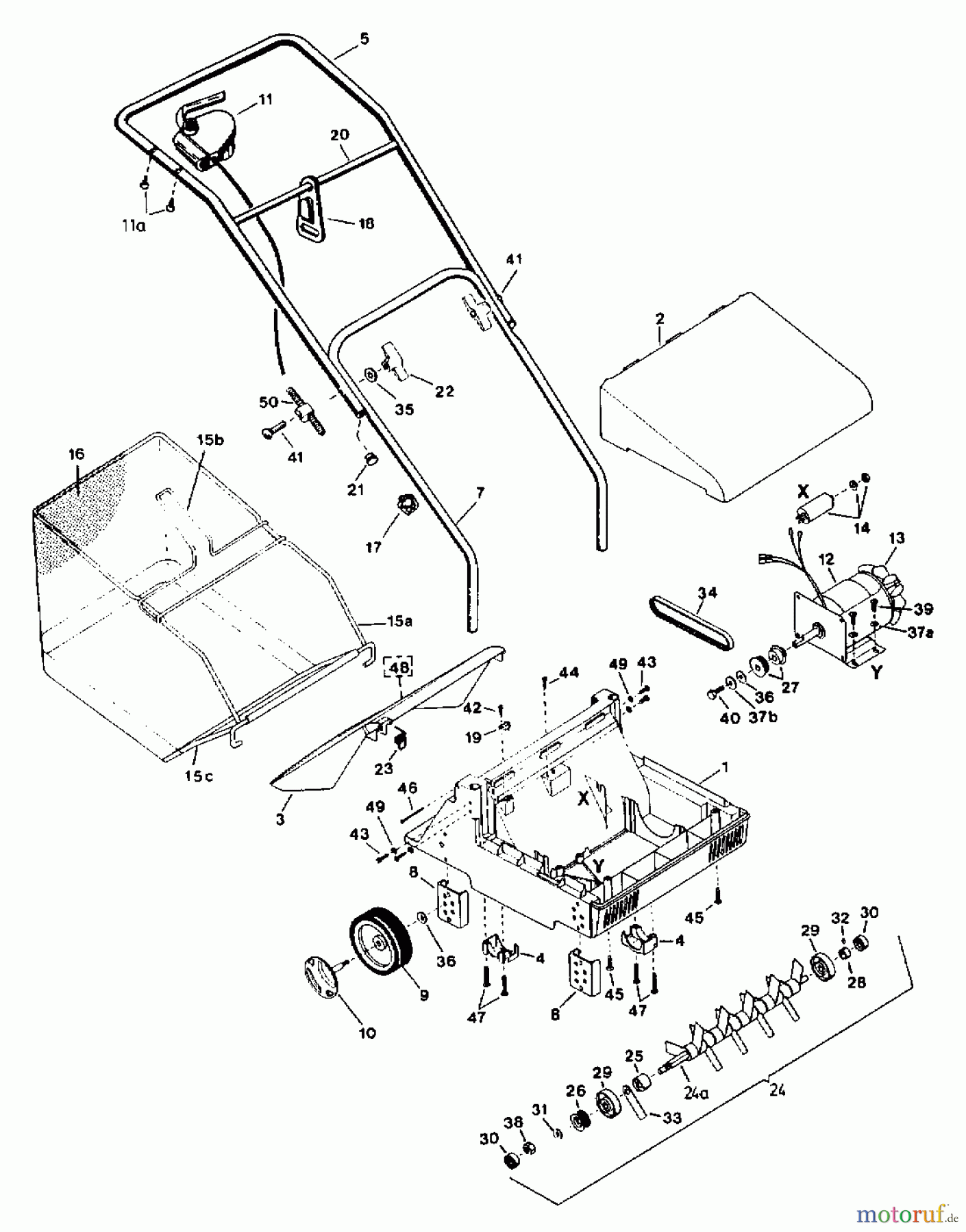  Fleurelle Scarificateur électrique V 31 EL 16AEB0D-619  (2000) Machine de base