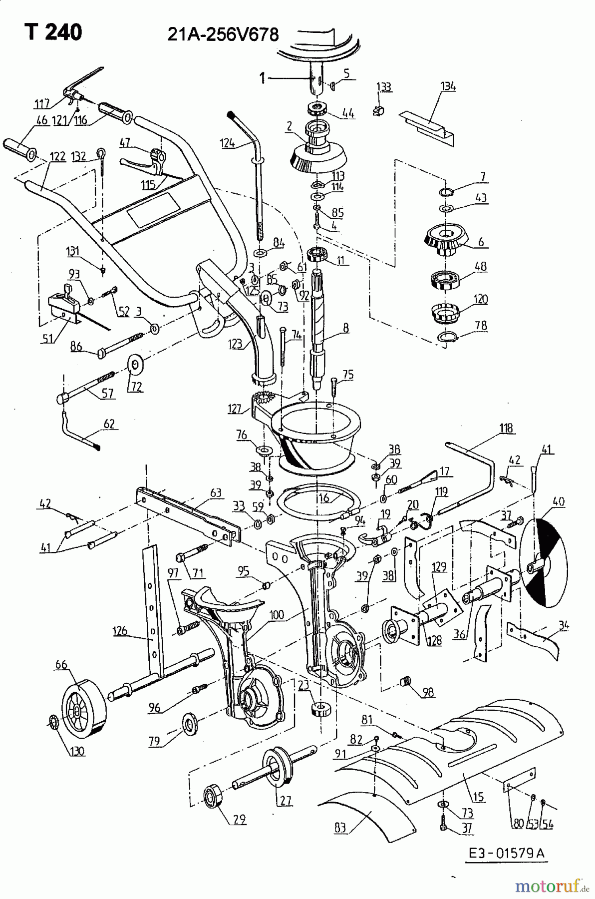  MTD Motorhacken T/572 21A-572-678  (2001) Grundgerät