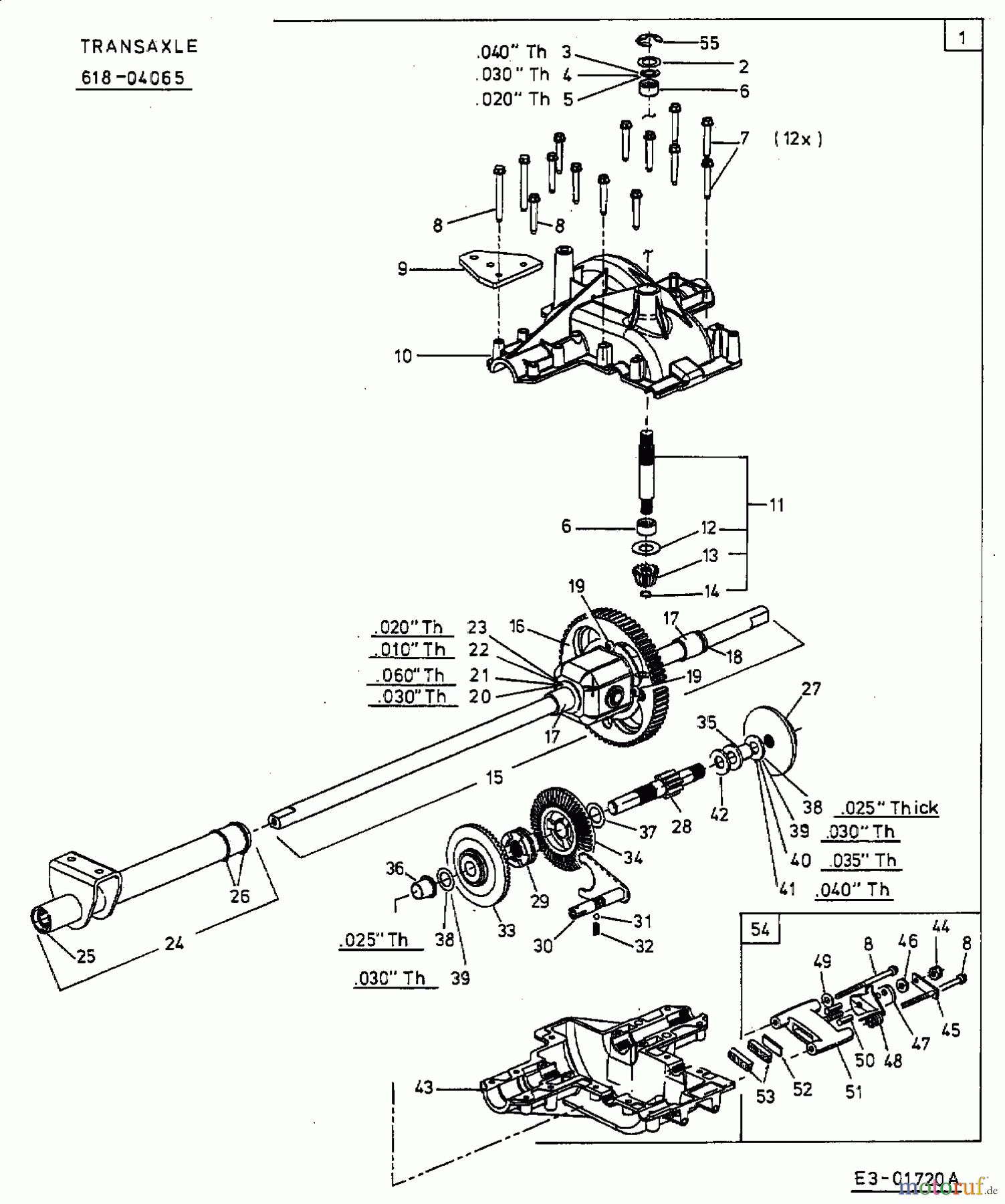  MTD Tracteurs de pelouse SN 180 AT 13B7508N678  (2004) Boîte de vitesse