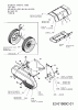 MTD T/380 M 21C-38MT659 (2008) Listas de piezas de repuesto y dibujos Belt cover, Wheels, Tine shield
