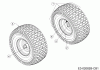 MTD DL 960 T 13H276KF677 (2018) Listas de piezas de repuesto y dibujos Front wheels 13x5