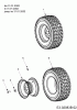 MTD SE 155 H 13AP518E678 (2002) Listas de piezas de repuesto y dibujos Rear wheels 18x6.5 to 31.01.2002
