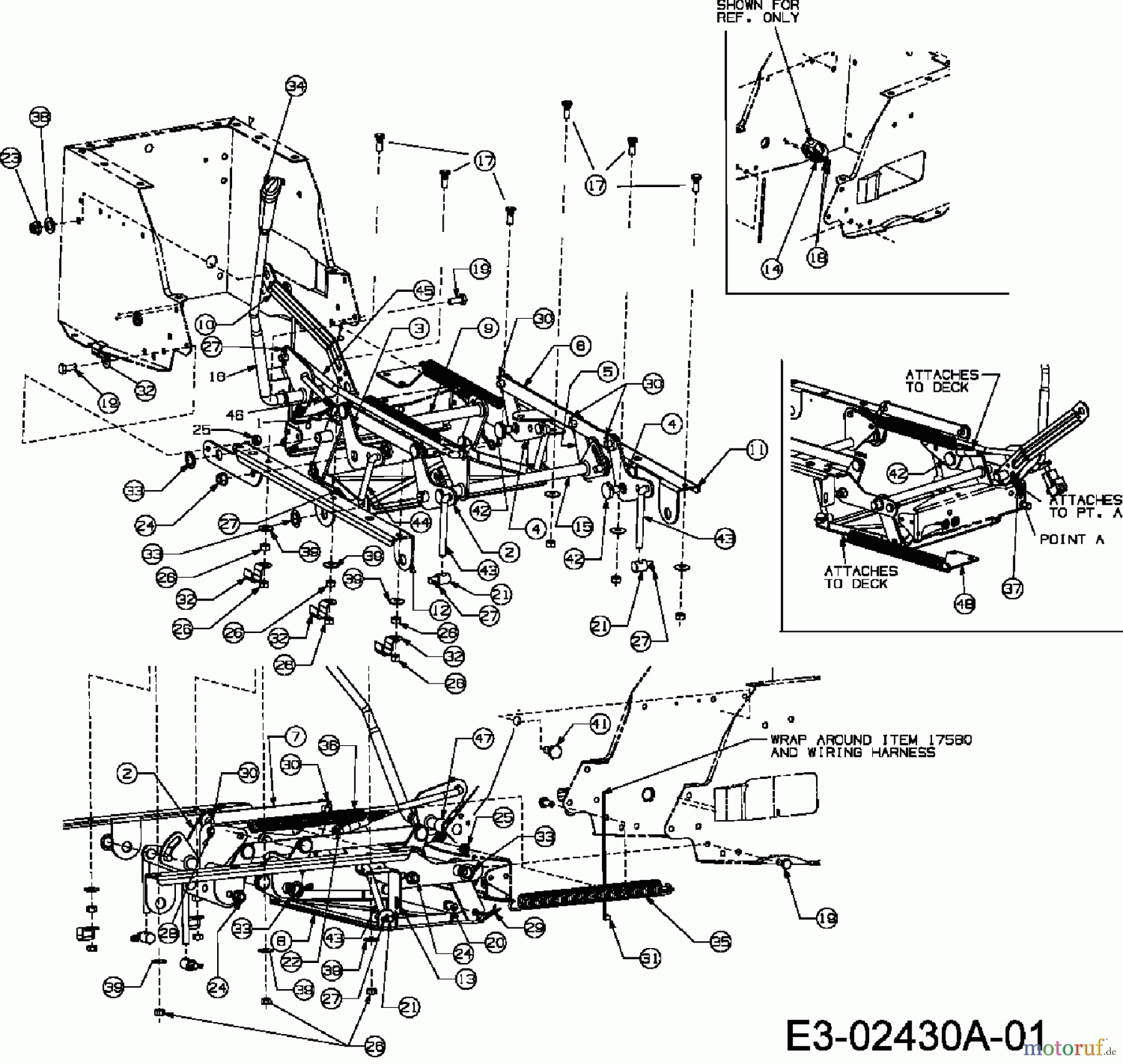  MTD Tracteurs de pelouse RH 115/76 13D1452C400  (2006) Relevage plateau de coupe