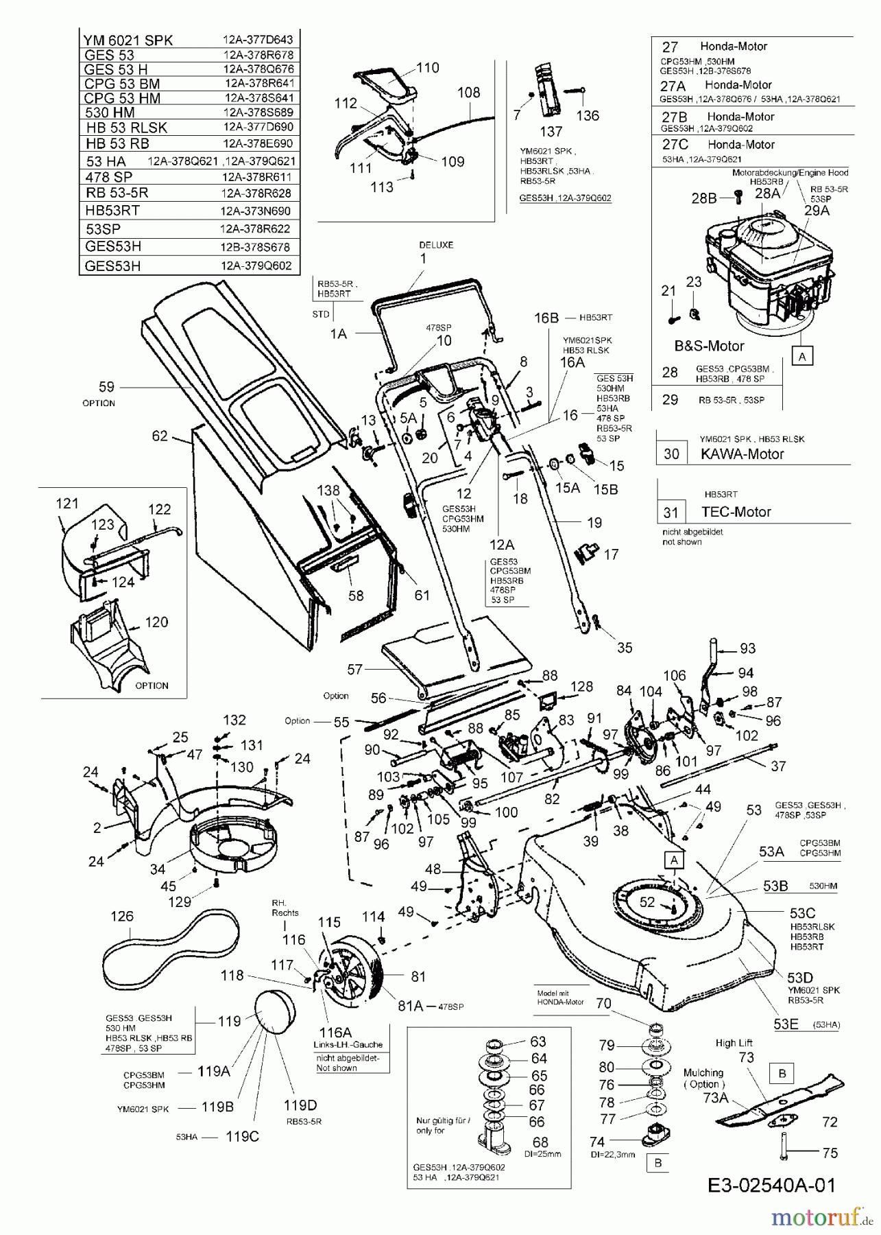  Greenway Motormäher mit Antrieb 530 HM 12A-378S689  (2005) Grundgerät