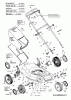 Budget BBM 46 R-OHV 12B-J2MD619 (2006) Listas de piezas de repuesto y dibujos Grass bag, Handle, Wheels