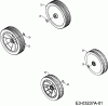 MTD PLATINUM 48 P 11A-16AQ686 (2007) Listas de piezas de repuesto y dibujos Wheels
