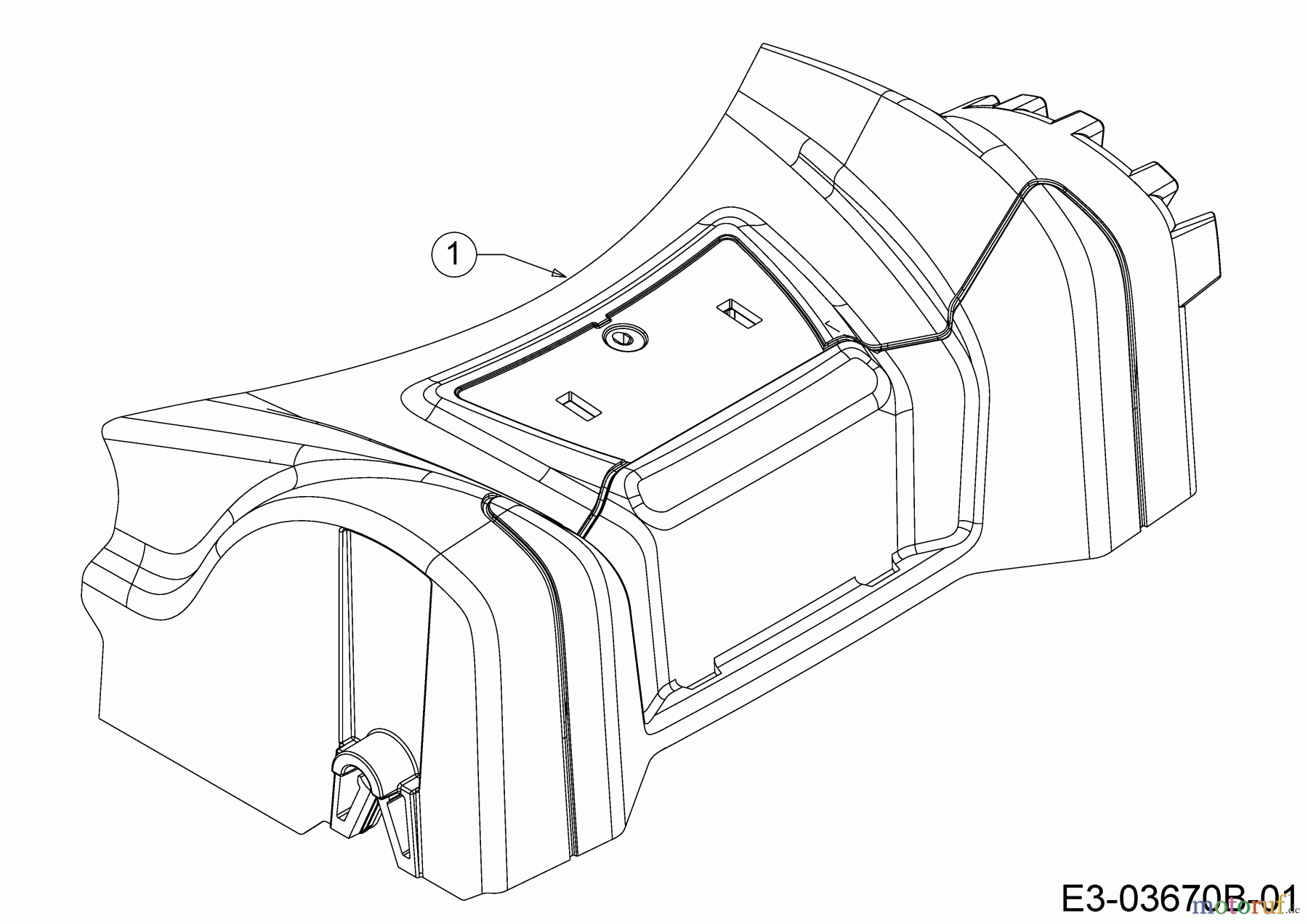  MTD Motormäher mit Antrieb DL 460 SBS 12A-TF5C677  (2017) Abdeckung Vorderachse