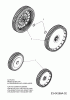 MTD 53 SPOHW 12A-85MF600 (2008) Listas de piezas de repuesto y dibujos Wheels with ball bearing