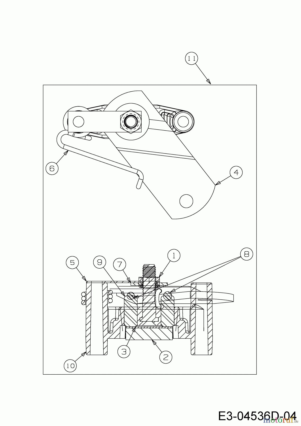  Cub Cadet Tracteurs de pelouse CC 1016 AF 13BD90AF603  (2015) Frein