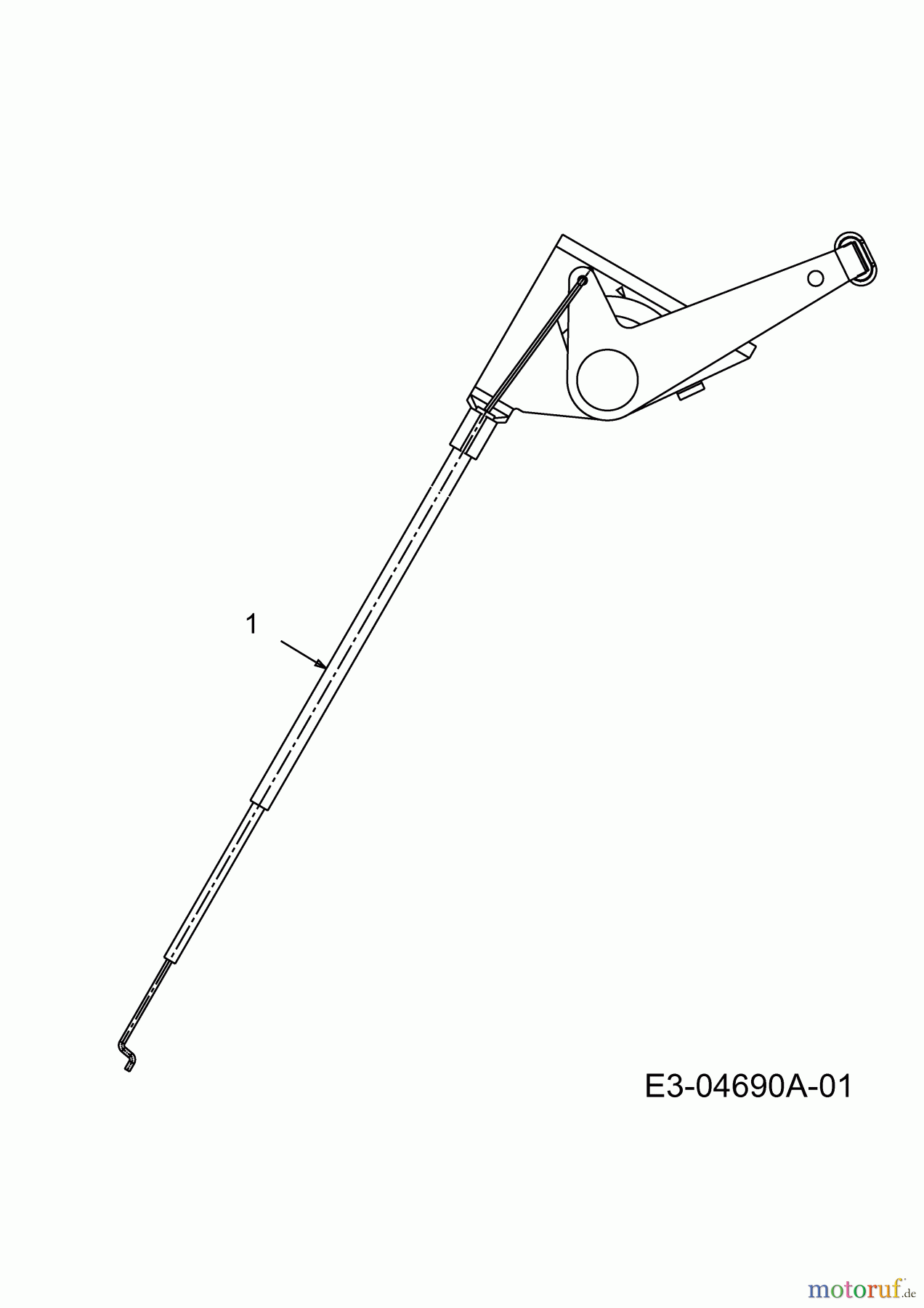  MTD Lawn tractors 200/107 13A7660G752  (2004) Throttle cable