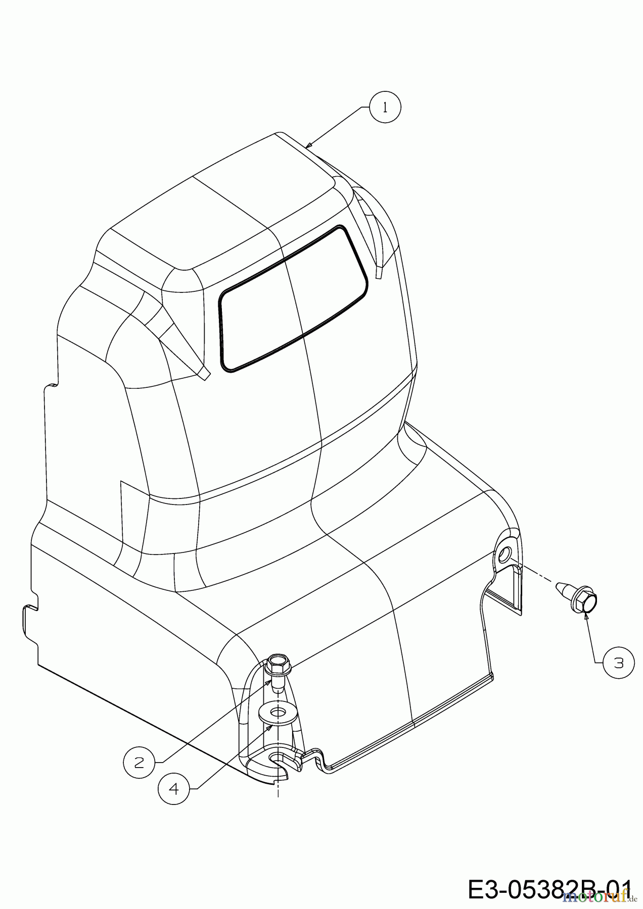  Cub Cadet Motobineuse VT 100 21A-70M8710  (2017) Couvercle de protection courroie