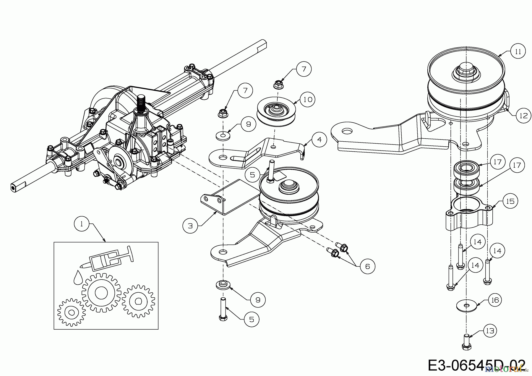  MTD Rasentraktoren BE 107 T 13HM76KG648  (2015) Variator