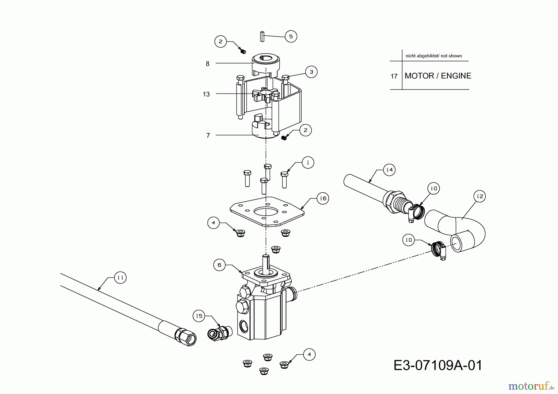  MTD Log splitter LS 550 24AF550C678  (2011) Gear pump