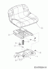 MTD Minirider 76 SD 13A226JD600 (2012) Pièces détachées Siège, Support de siège
