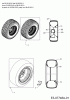 Cub Cadet GTX 2100 14A-3GE-603 (2012) Pièces détachées Roues 16x6.5 / 23x10.5 à partir du 03.08.2010 jusqu`au 08.08.2011