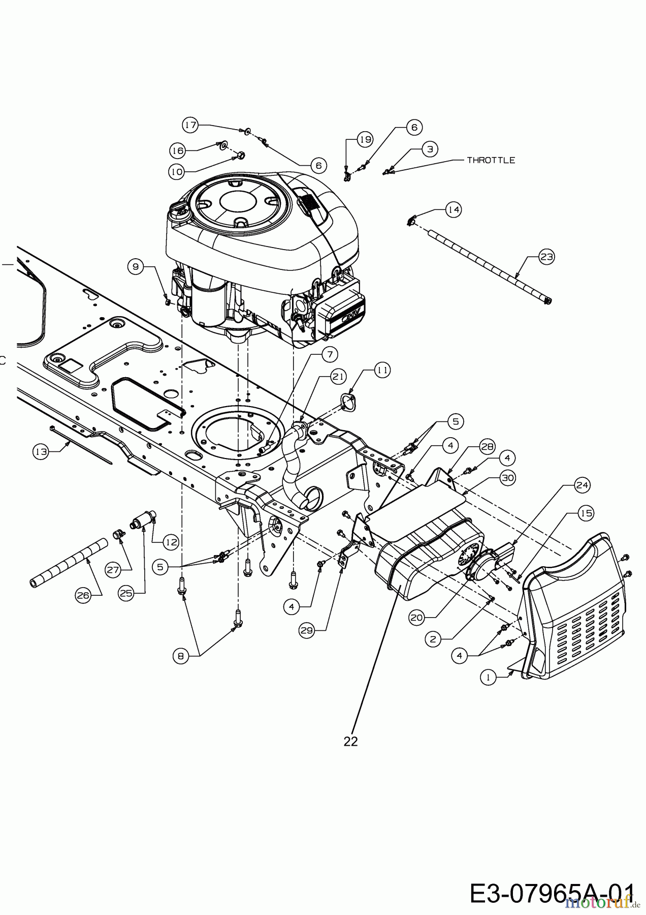  MTD Tracteurs de pelouse SN 135 A 13AA508N678  (2002) Accessoires moteur