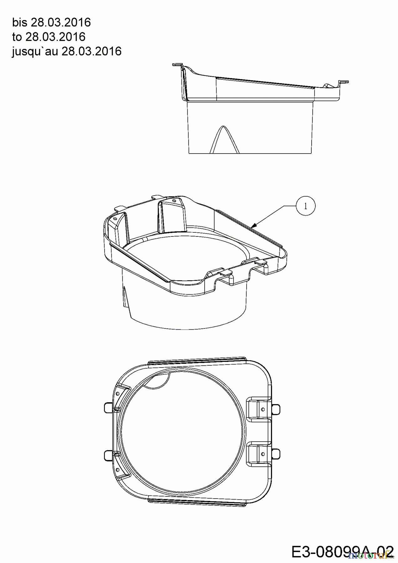  MTD Tracteurs de pelouse 420/38 13A2765F308  (2016) Conduit air jusqu`au 28.03.2016