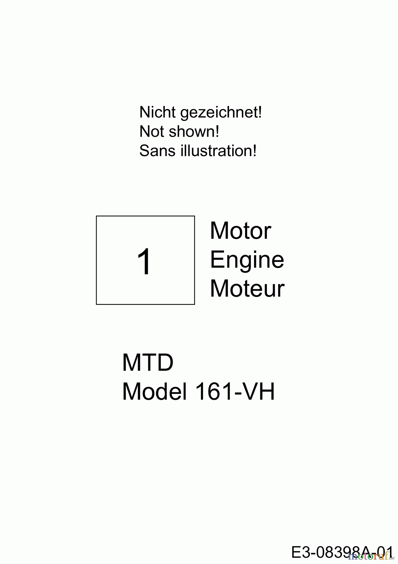  MTD Scarificateur thermique VG 40 BM 16CH5AMQ600  (2013) Moteur MTD