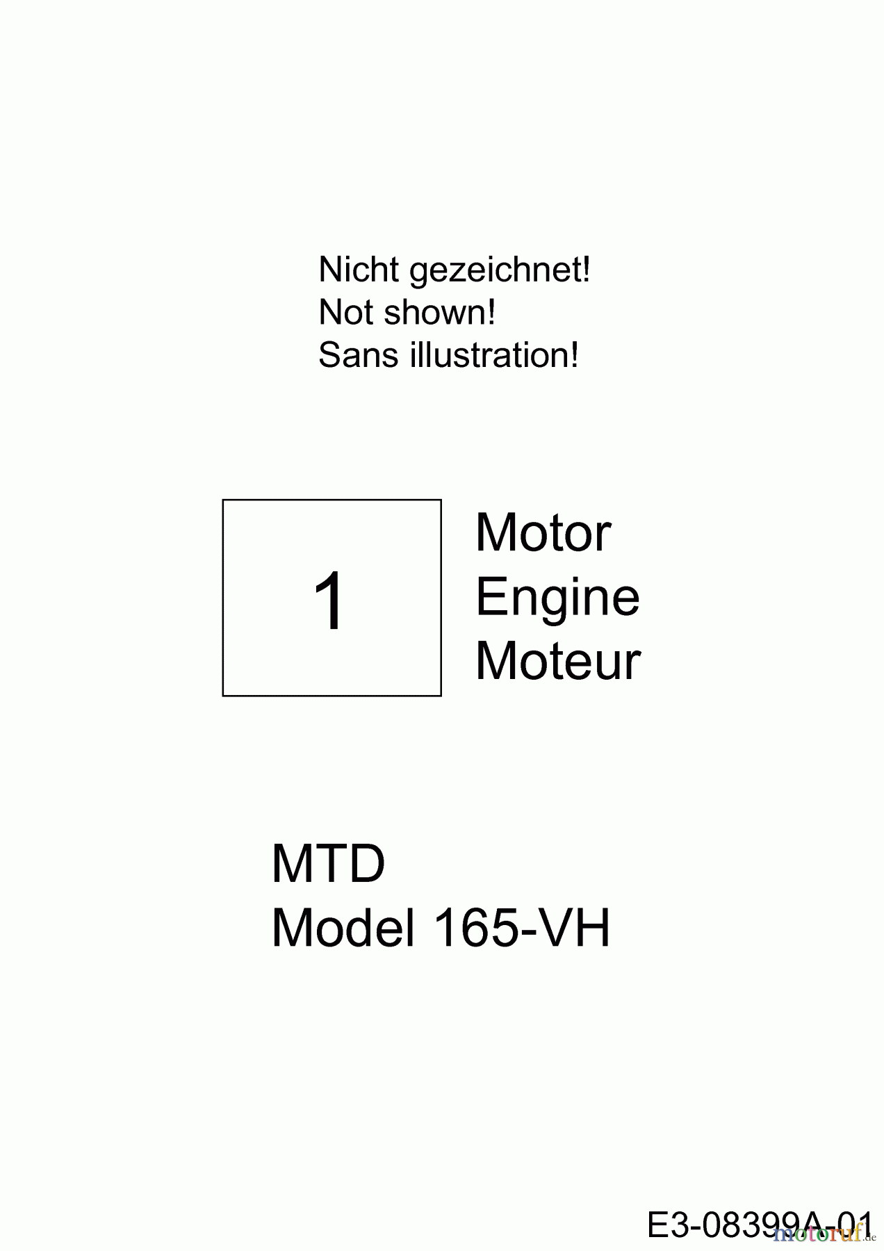 MTD Scarificateur thermique VG 45 BM 16CH6AMV600  (2013) Moteur MTD