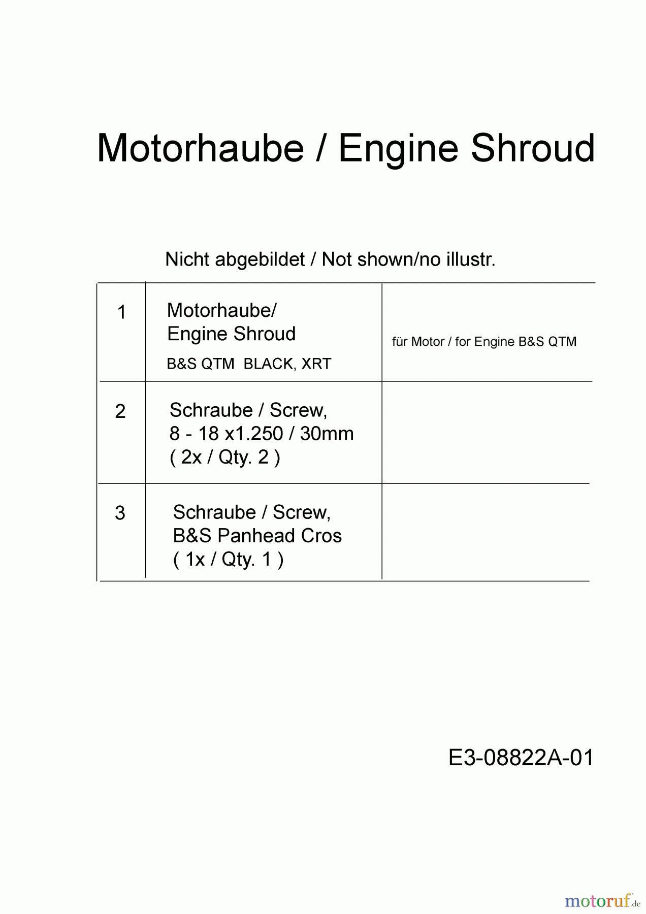  MTD Petrol mower Y 700 PM 11A-B04T360  (2015) Engine Shroud