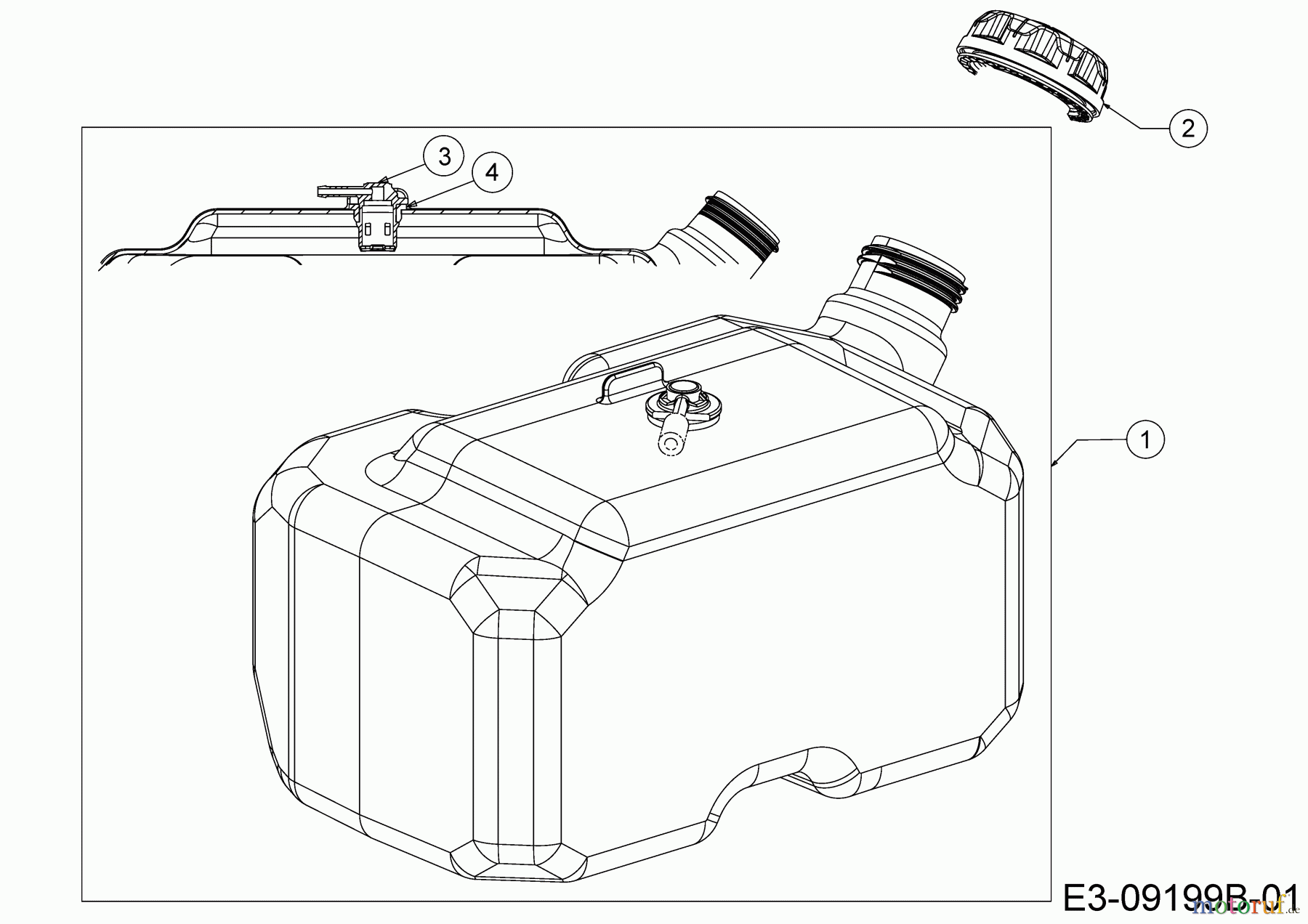  MTD Rasentraktoren XT1 547/42 13A8A1ZS306  (2017) Tank