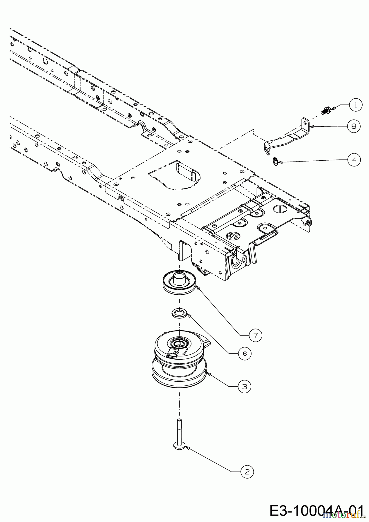  Cub Cadet Tracteurs de pelouse XT 1 OS 107 13A8A1CS603  (2017) Embrayage électromagnétique, Poulie moteur