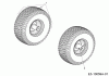 Cub Cadet Z 5 Pro Series 60 53RIHJUV603 (2017) Listas de piezas de repuesto y dibujos Front wheels 15x6