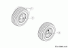 Cub Cadet XZ 1-42 17CMCACS603 (2017) Listas de piezas de repuesto y dibujos Front wheels 11x4