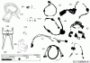 Robomow RS630 (White) PRD6300BW (2015) Pièces détachées Câble, Connexion câble, capteur pluie, Outillages