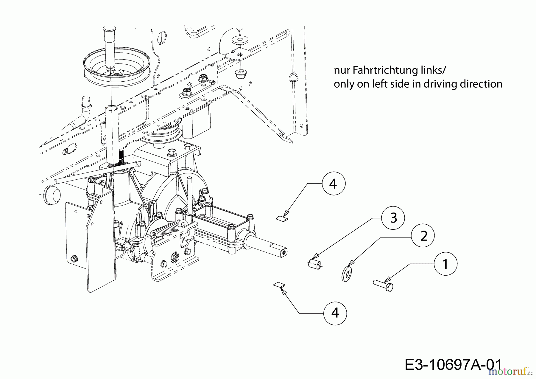  Lux Tools Tracteurs de pelouse B-RT-165/92 13IN77SE694  (2018) Kit, Préparation chaîne à neige