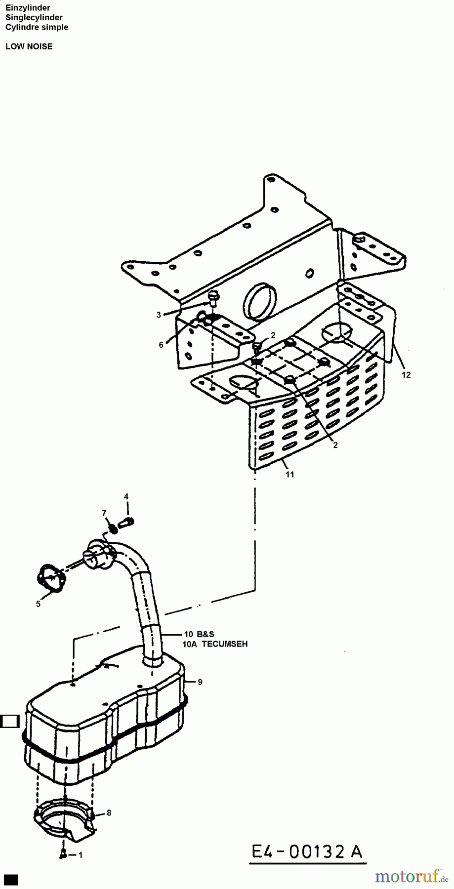 Bricolage Tracteurs de pelouse 130/102 136N762N615  (1996) Accessoires moteur