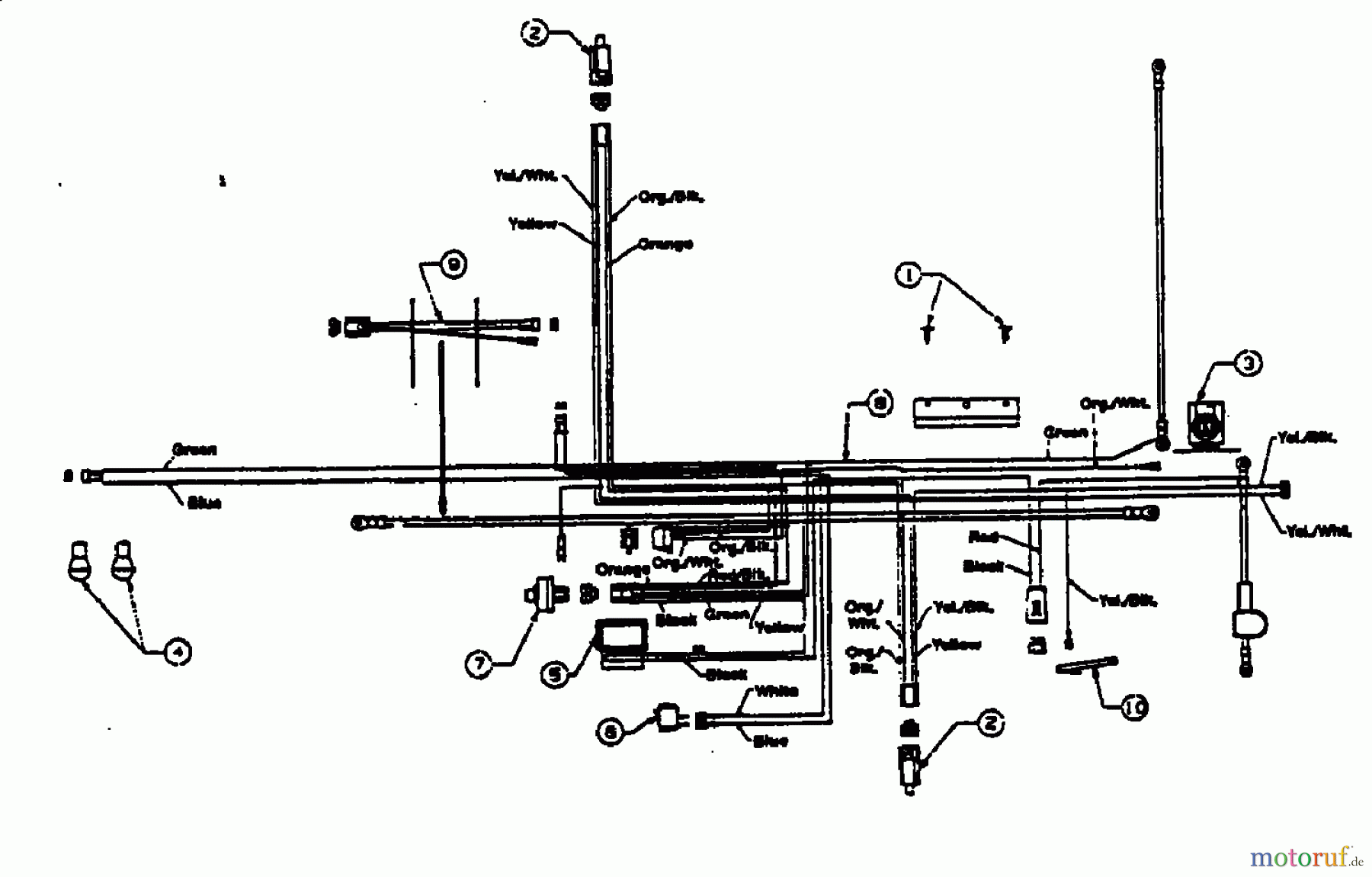  MTD Tracteurs de pelouse B 155 13AP678G678  (2002) Plan électrique Kohler