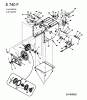 MTD E 740 F 31AV7F0F678 (2004) Listas de piezas de repuesto y dibujos Drive system