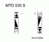 MTD 535 S 902B539A001 (1994) Ersatzteile Beschilderung