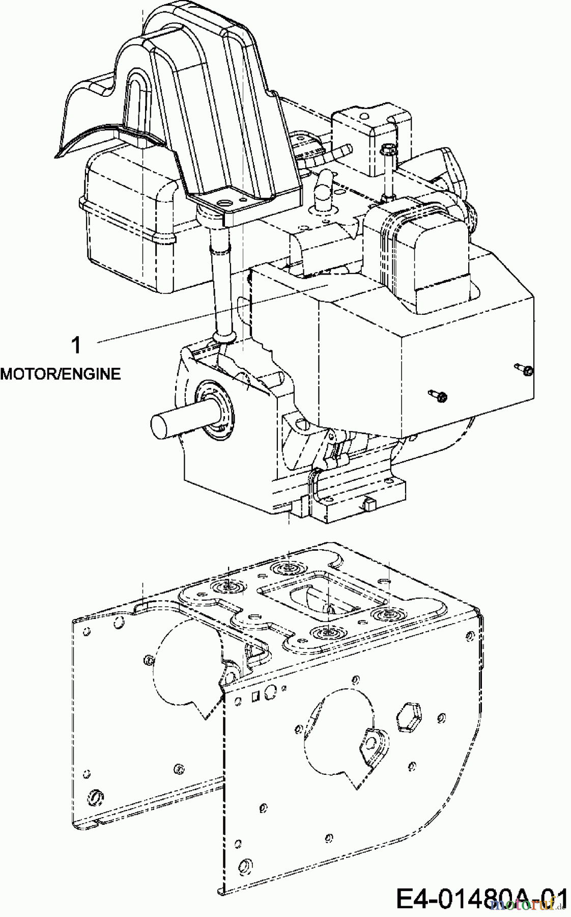  Cub Cadet Fraises à neige 530 SWE 31AY5STU603  (2007) Moteur