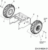 MTD 3 CAD 31A-3CAD700 (2007) Listas de piezas de repuesto y dibujos Wheels
