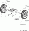 Troy-Bilt POLAR 8066 31AV6WLN609 (2008) Listas de piezas de repuesto y dibujos Wheels