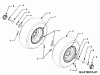 Cub Cadet HDS 3235 14A-676-603 (1999) Pièces détachées Roues avant