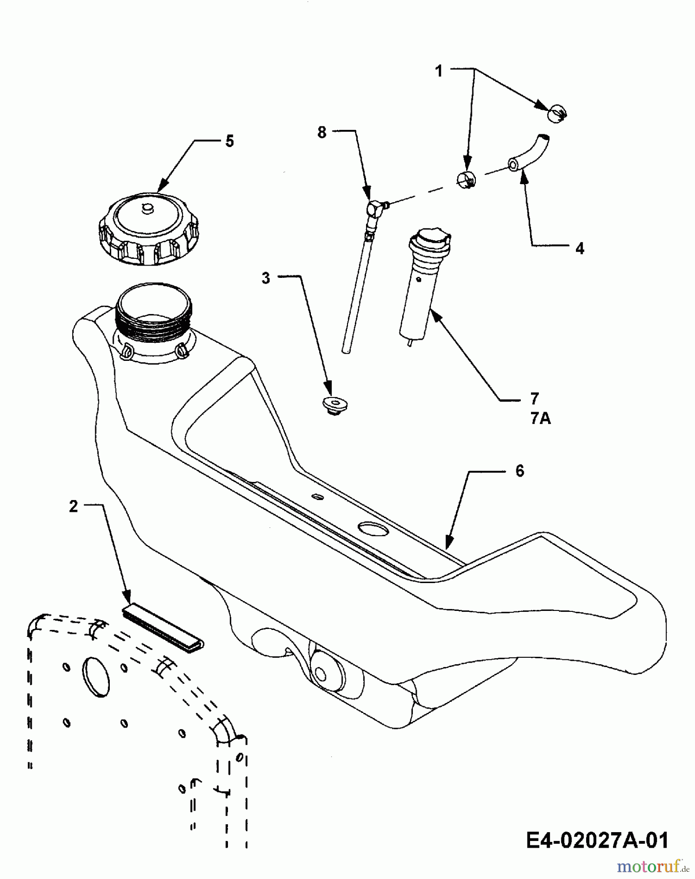  Cub Cadet Tracteurs de jardin HDS 3200 14A-652-603  (2002) Réservoir