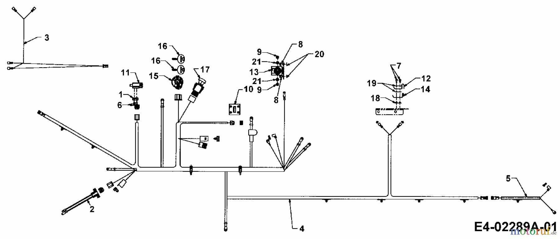 Cub Cadet Tracteurs de pelouse CC 1527 13A-241G603 (2003) Assortiment électrique