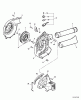 Echo PB-200 - Hand Held Blower, S/N: P08912001001 - P08912999999 Pièces détachées Fan Case, Engine Cover, Controls, Blower Tubes  S/N: P08912001001 - P08912004600