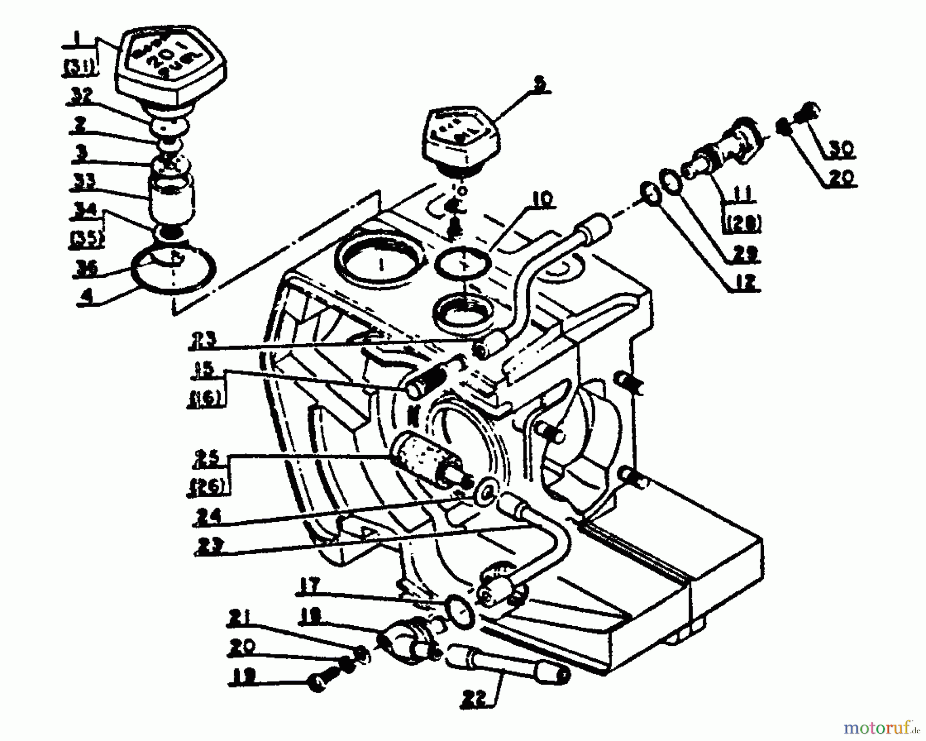  Echo Sägen, Kettensägen CS-451VL - Echo Chainsaw Fuel Tank And Oil Tank
