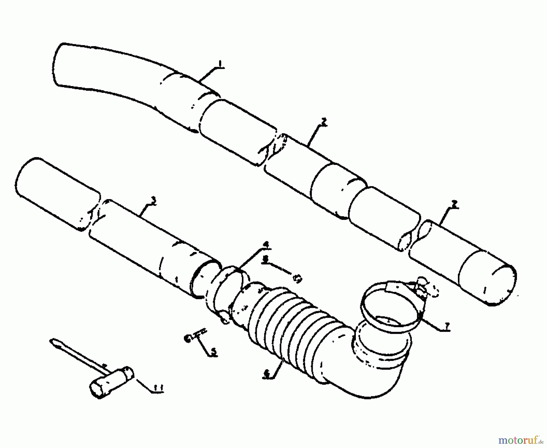  Echo Bläser / Sauger / Häcksler / Mulchgeräte	 PB-202 - Echo Hand Held Blower, S/N: 001001 - 0040501 Blower Tubes, Tools