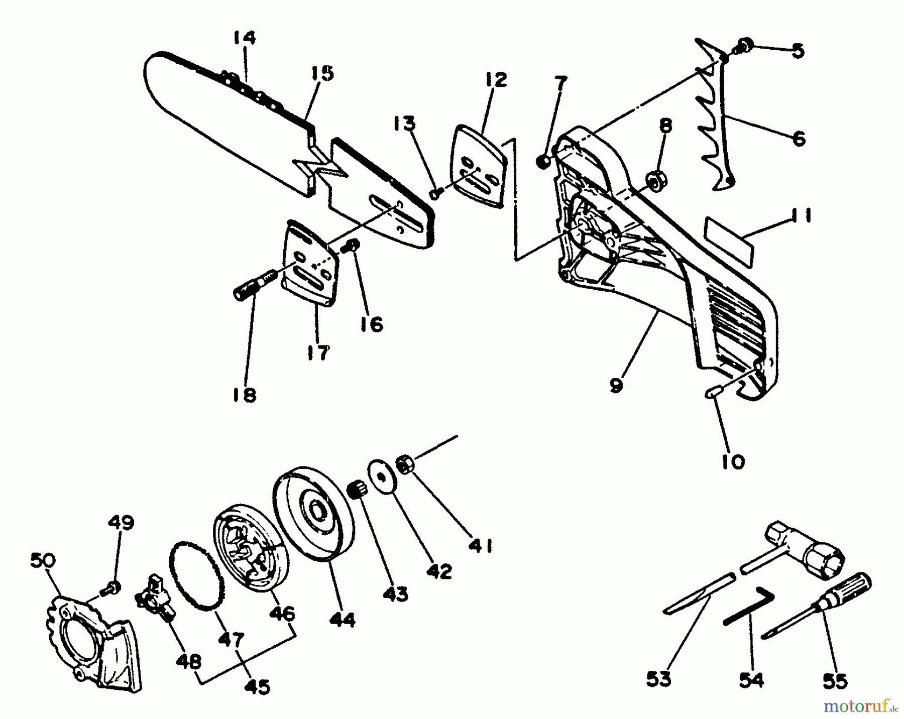  Echo Sägen, Kettensägen CS-550EVLP - Echo Chainsaw Clutch, Cutting Attachment, Tools