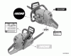 Echo CS-550P - Chainsaw, S/N: C10712001001 - C10712999999 Pièces détachées Labels