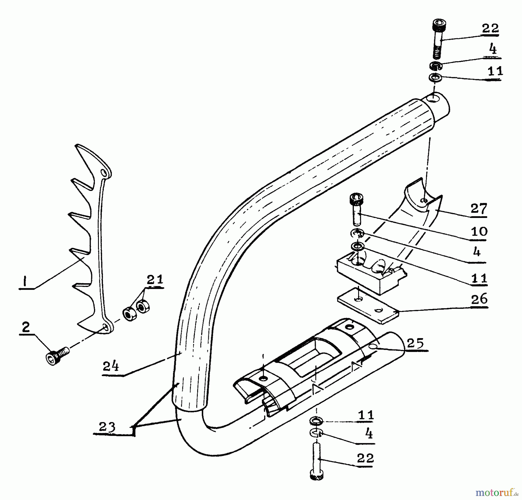 Echo Sägen, Kettensägen CS-601S - Echo Chainsaw Front Handle